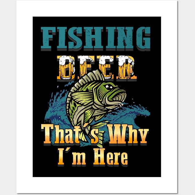 Fishing Is For Me Fish Wall Art by coollooks